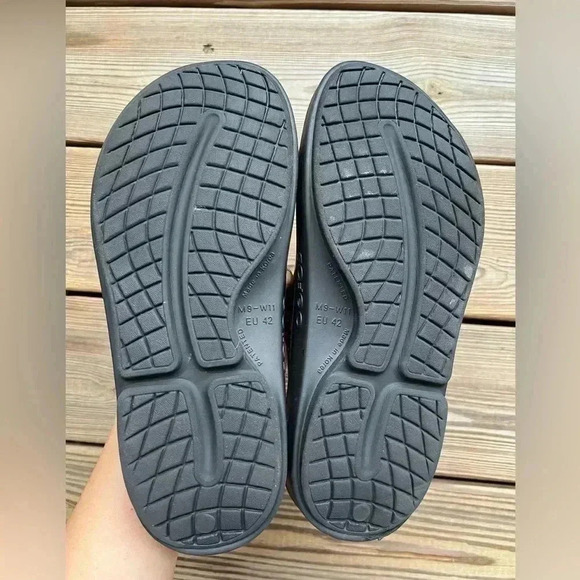 OOFOS OOahh Limited Sandals 80s Comfort Slide Sz W11 M9 - Picture 7 of 8